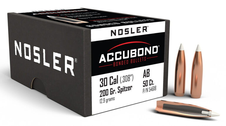 Nosler 54618 AccuBond 30Cal 200gr Spitzer Point 50/Box