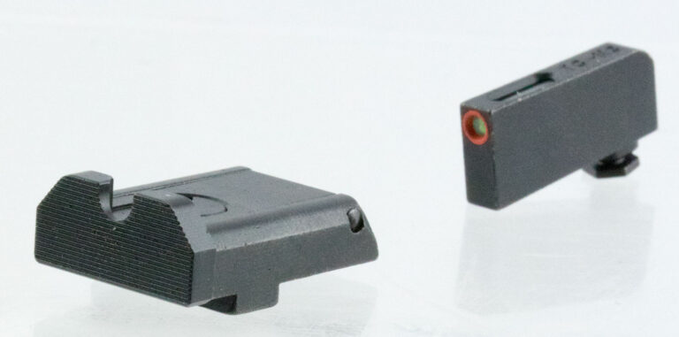 TruGlo TG13GLAPC TFX Pro Orange Fiber Optic, Tritium Front/ Black Rear/Black Nitride Fortress Frame/Compatible w/Most Glock Except Single Stack & MOS, Front Post/Rear Dovetail Mount