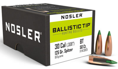 Nosler Ballistic Tip Hunting Bullets .30 Cal. 125 gr. Spitzer Point 50 pk.