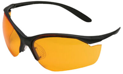 Howard Leight R01537 Vapor II Shooting/Sporting Glasses Black Frame/Orange Lens