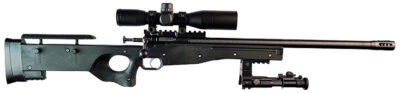 Crickett KSA2159 CPR Complete Package 22 LR Caliber with 1rd Capacity, 16.12″ Bull Barrel, Blued Metal Finish & Fixed Adjustable Cheek Piece Black Stock Right Hand (Youth) Includes Scope & Bipod
