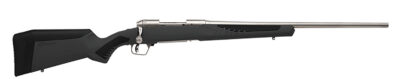 Savage Arms 57079 110 Storm Full Size 270 WSM 2+1 24″ Matte Stainless Button-Rifled Barrel, Matte Drilled & Tapped Stainless Steel Receiver, AccuStock Matte Gray Synthetic Stock, Right Hand