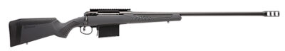 Savage Arms 57037 110 Long Range Hunter 338 Lapua Mag 5+1 26″, Matte Black Metal, Gray Fixed AccuStock with AccuFit
