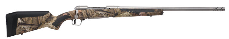 Savage Arms 57045 110 Bear Hunter 300 Win Mag 3+1 23" Matte Stainless Steel Straight Fluted Barrel, Mossy Oak Break-Up Country Fixed Sporter w/AccuFit Stock, Right Hand