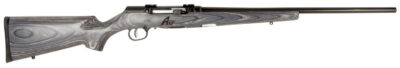 Savage Arms 47008 A17 Sporter Full Size 17 HMR 10+1 22″ Satin Black Sporter Barrel, Satin Black Drilled & Tapped Carbon Steel Receiver, Gray Fixed Laminate Stock, Right Hand