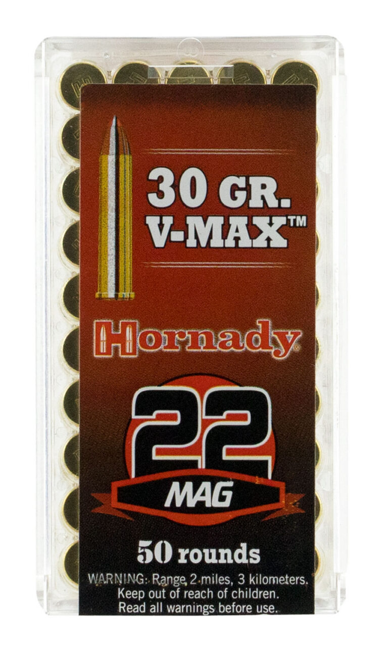 VARMINT EXPRESS AMMO 22 MAGNUM (WMR) 30GR V-MAX VARMINT RIMFIRE EXPRESS 22 WMR 30GR V-MAX 50/BOX