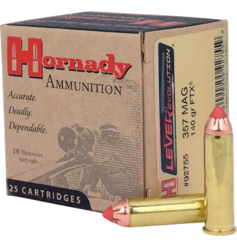 Hornady 92755 LEVERevolution  357 Mag 140 gr Flex Tip eXpanding 25 Bx/ 10 Cs