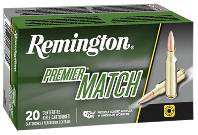 Remington Ammunition 27686 Premier Match 223Rem 77gr Sierra MatchKing BTHP 20 Per Box/10 Case