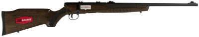 Savage Arms 70810 B Series G Full Size 17 HMR 10+1 21″ Matte Black Sporter Barrel, Matte Black Drilled & Tapped Carbon Steel Receiver, Satin Hardwood Fixed Stock, Right Hand