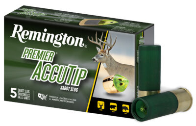 PREMIER ACCUTIP AMMO 12 GAUGE 2-3/4” 385GR SABOT SLUG PREMIER ACCUTIP 12 GAUGE 2-3/4” 385GR SABOT SLUG 5/BOX