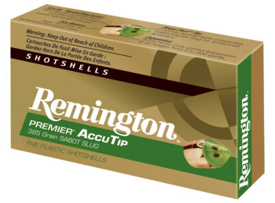 PREMIER ACCUTIP AMMO 12 GAUGE 3” 385GR SABOT SABOT SLUG PREMIER ACCUTIP 12 GAUGE 3” 385GR SABOT SLUG 5/BOX