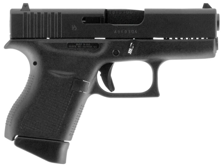 Glock 43 Subcompact 9mm Luger (2)6-Round Mag Black GLOCK 43 9MM LUGER 3.41'' BBL (2)6RD MAGS BLACK