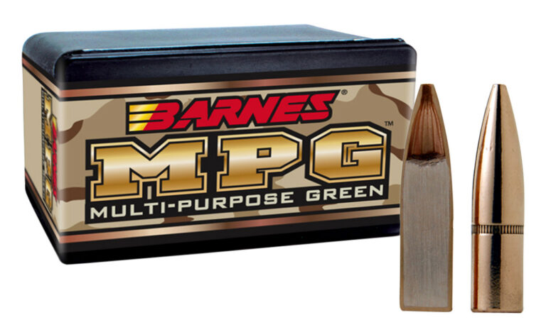 BARNES MUTLI-PURPOSE GREEN (MPG) 22 CALIBER (0.224'') BULLETS BARNES 22 CAL (0.224'') HOLLOW POINT LEAD FREE 100/BOX