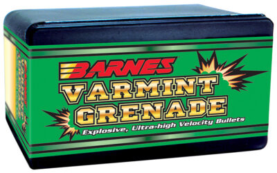 VARMINT GRENADE 22 CALIBER (0.224”) FLAT BASE BULLETS VARMINT GRENADE 22 CALIBER (0.224”) FB 50GR 100/BOX