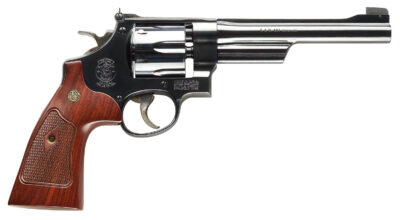 Smith & Wesson 150341 Model 27 Classic 357 Mag or 38 S&W Spl +P Blued Carbon Steel 6.50″ Barrel, 6rd  Cylinder & N-Frame, Checkered Square Butt Walnut Grip