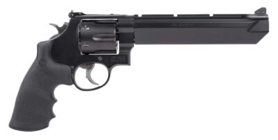 Smith & Wesson 170323 PC Model 629 Stealth Hunter *CA Compliant N-Frame 44 Mag/44 S&W Spl 6 Shot 7.50″ Matte Black Stainless Steel Magna-Ported Barrel, Matte Black Cylinder, Matte Black Stainless Steel Frame, Black Finger Grooved Grip, Internal Lock Safet