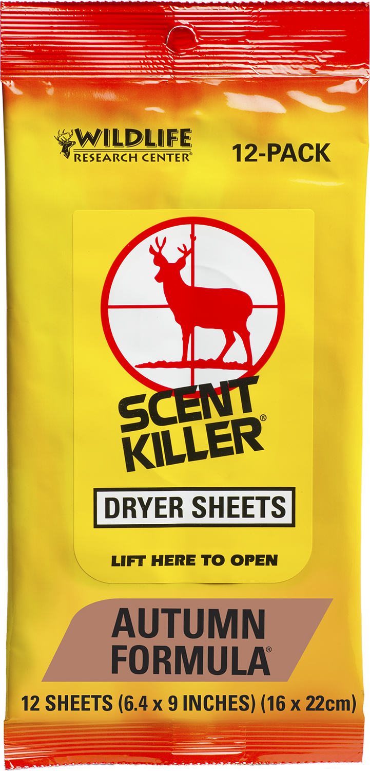 Wildlife Research 580 Scent Killer  Odor Eliminator Autumn Scent Dryer Sheet 12