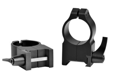 Warne 203LM Vertical Rings Maxima Matte Black 1″ Extra High Quick Detach 0 MOA
