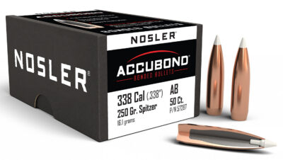 Nosler 57287 AccuBond  338Cal 250gr Spitzer Point 50/Box