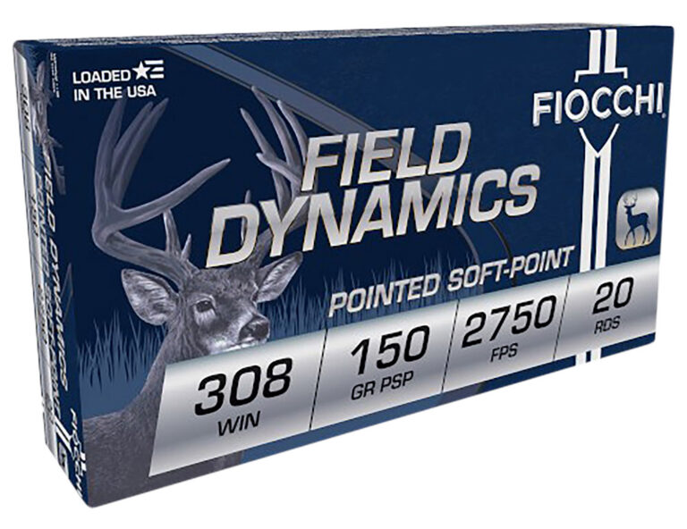 Fiocchi 308B Field Dynamics 308Win 150gr Pointed Soft Point 20 Per Box/10 Case