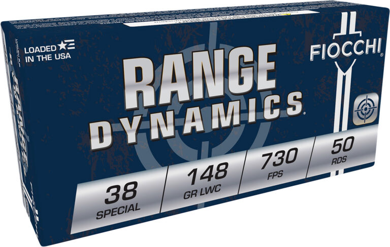 Fiocchi 38LA Shooting Dynamics 38 Special 148 gr Lead Wadcutter (LDWC) 50 Bx/ 2