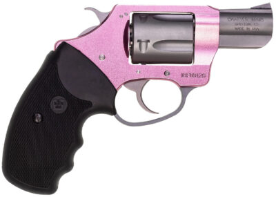 Charter Arms 53830 Undercover Lite Pink Lady Small 38 Special, 5 Shot 2″ Stainless Steel Barrel & Cylinder, Aluminum Frame w/Black Finger Grooved Rubber Grip, Exposed Hammer