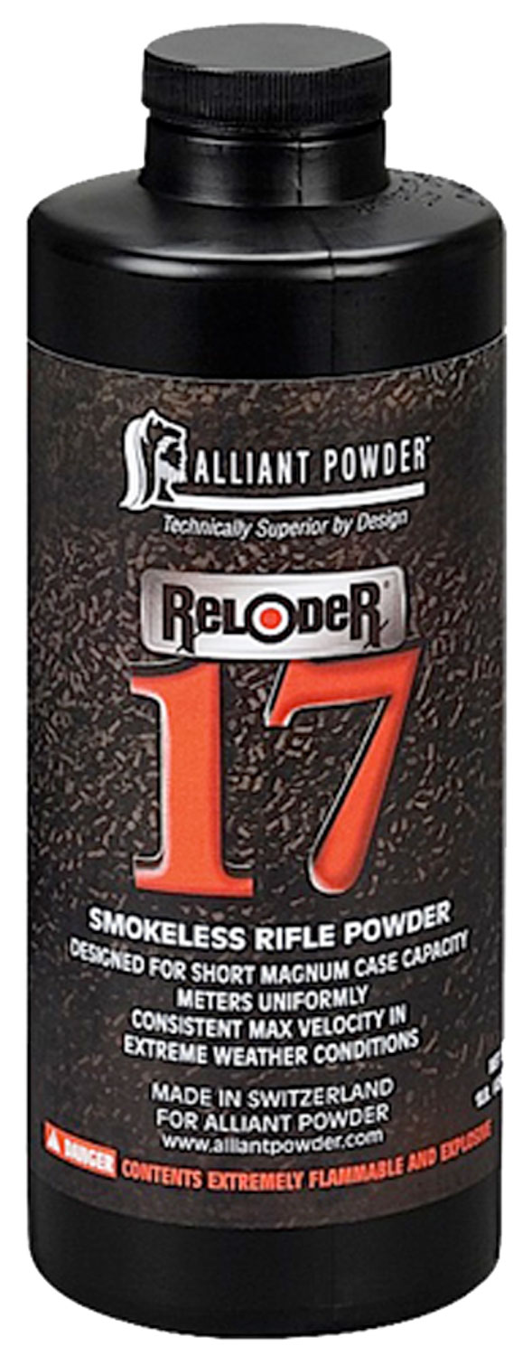 Alliant 150662 17 Reloder Smokeless Short Magnum Rifle Powder 1lb 1 Canister