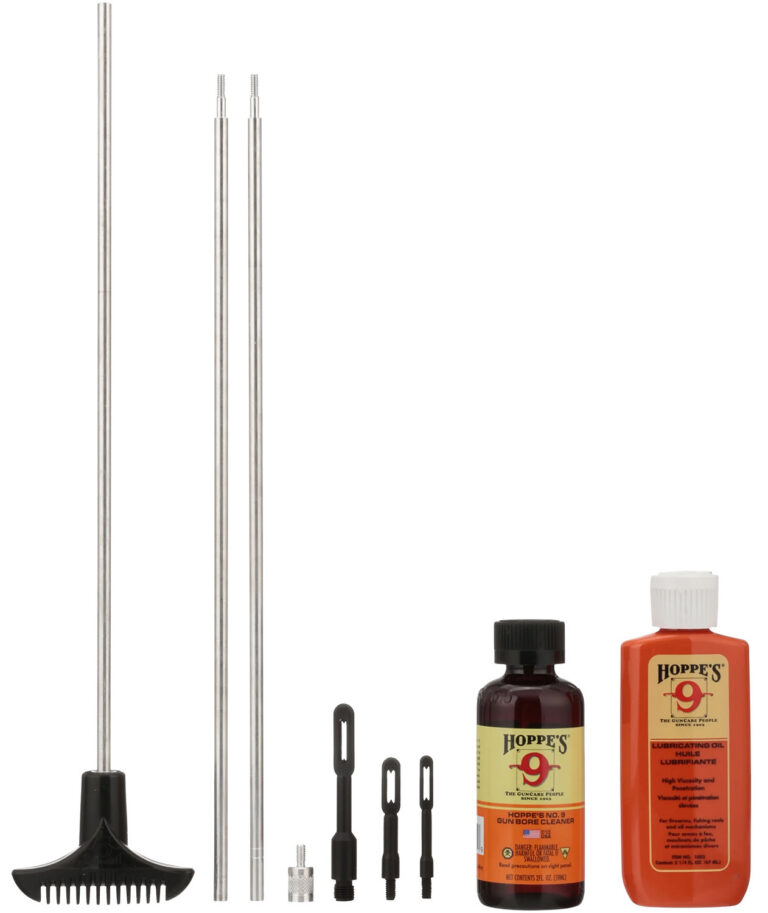 Hoppe's Kit Rifles & Shogun CL Kit Clamshell HOPPE'S RIFLES & SHOTGUN CLEANING KIT WITH ROD