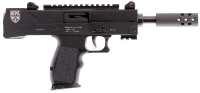 MasterPiece Arms 57DMG Defender  5.7x28mm 20+1 5″ Threaded Barrel w/Muzzle Brake, Machined Aluminum Lower Receiver w/Picatinny Accessory Rail, Compatible w/FN 57 20rd & 30rd Magazines, Aluminum Grips