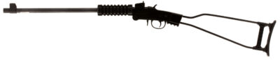 Chiappa Firearms 500145 Little Badger 17 HMR 1rd 16.50″ Steel Threaded Barrel w/Cap, Alloy Frame, Blued Metal Finish, Quad Picatinny Rail Forend, Wire Steel Underfolding Stock Includes Backpack