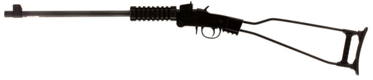 Chiappa Firearms 500145 Little Badger 17 HMR 1rd 16.50" Steel Threaded Barrel w/Cap, Alloy Frame, Blued Metal Finish, Quad Picatinny Rail Forend, Wire Steel Underfolding Stock Includes Backpack