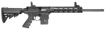 Smith & Wesson 10205 M&P15-22 Sport Performance Center 22 LR Caliber with 10+1 Capacity, 18″ Threaded Barrel, Matte Black Metal Finish & Adjustable Vltor Black Synthetic Stock Right Hand