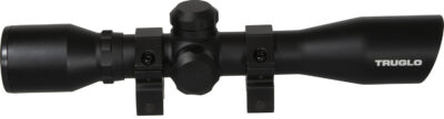 TruGlo TG8504BD Compact  Black Anodized Matte Black 4x 32mm 1″ Tube Diamond Reticle