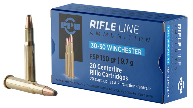 PPU PP30301 Standard Rifle 30-30 Win 150 gr Flat Soft Point (FSP) 20 Bx/ 10 Cs