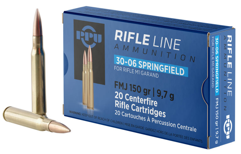 PPU PP3006G Standard Rifle 30-06 Springfield 150 gr Full Metal Jacket 20 Per Box/ 10 Case