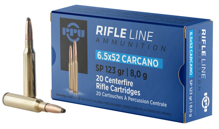 PPU PP6CS Metric Rifle 6.5x52mm Carcano 123 gr Soft Point (SP) 20 Bx/ 10 Cs
