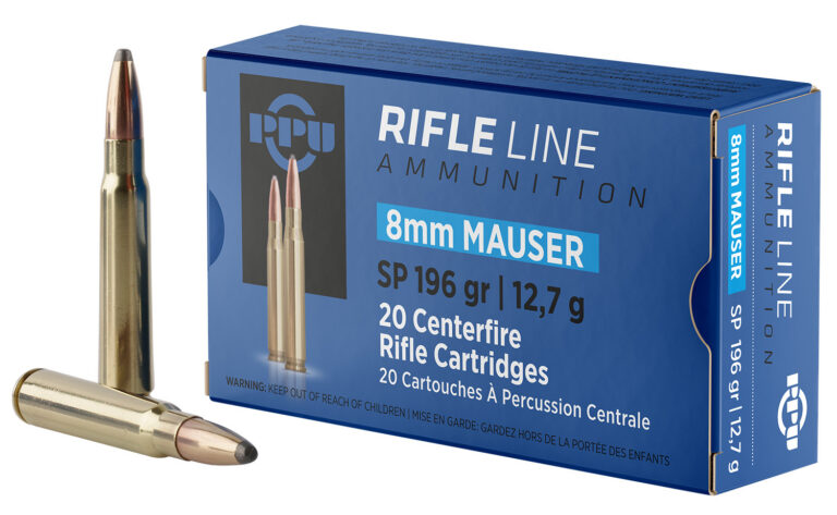 PPU PP8S Metric Rifle  8mm Mauser 196 gr Soft Point (SP) 20 Bx/ 10 Cs