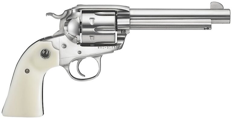 Ruger 5129 Vaquero Bisley 45 Colt (LC) 5.50" 6 Round Ivory Synthetic Grip Stainl