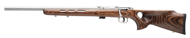 Savage 25795 Mark II BTV LH Bolt 22 Long Rifle 21" 5+1 Laminate Thumbhole Brown