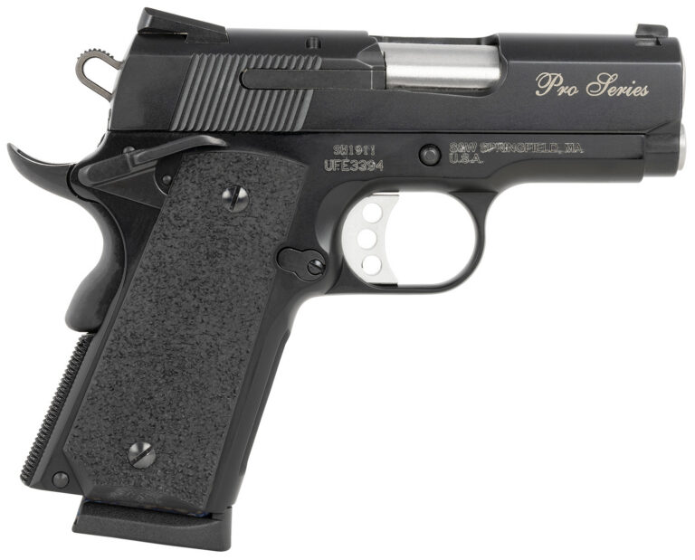 Smith & Wesson 178020 1911 Performance Center Pro 45 ACP 3" 7+1 Black Black Poly