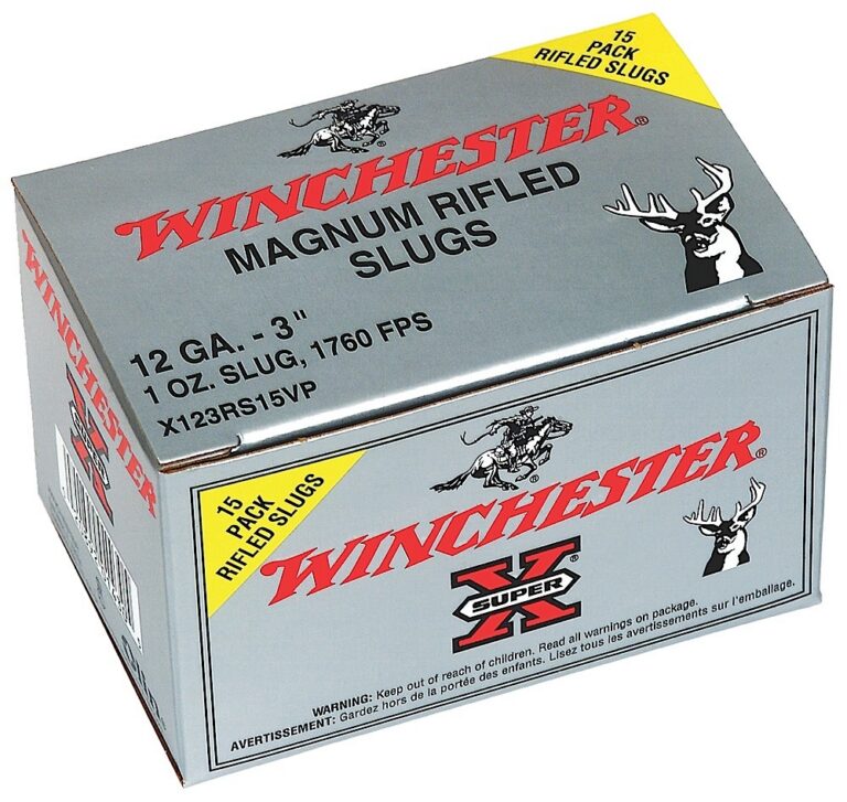 SUPER-X 12 GAUGE RIFLED SLUG SHOTGUN AMMO SUPER-X 12 GAUGE 3'' 1 OZ. RIFLED SLUG HOLLOW POINT 15/BOX