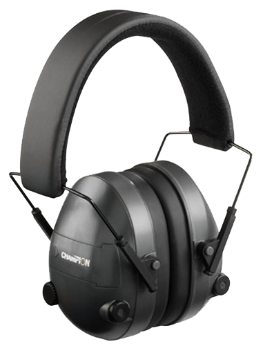 Champion Targets 40974 Electronic Muffs 25 dB Over the Head Black