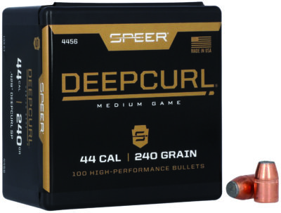 Speer Bullets 4456 DeepCurl 44 Caliber .429 240 GR Soft Point (SP) 50 Box