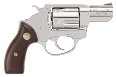 Charter Arms 73829 Undercover  Small 38 Special, 5 Shot 2″ High Polished Stainless Steel Barrel, Cylinder & Frame w/Wood Grip, Exposed Hammer