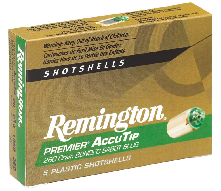Remington Ammunition 20496 Premier AccuTip  20 Gauge 2.75" Sabot Slug Shot 5 Per Box/ 20 Cs