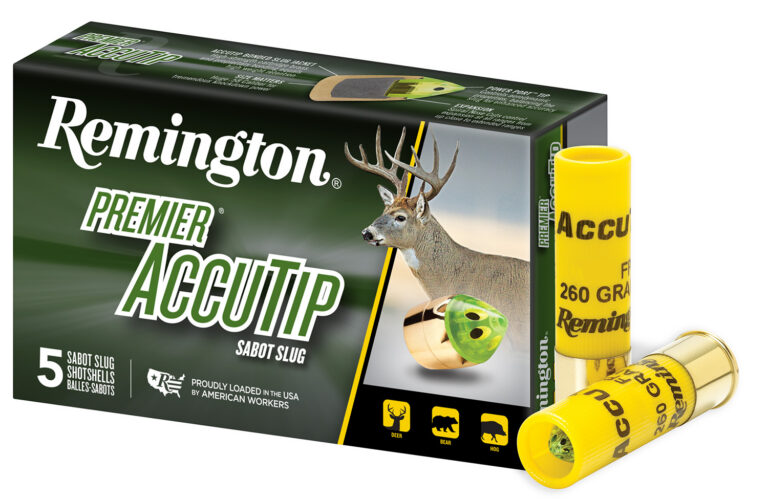 PREMIER® ACCUTIP 20 GAUGE 3'' 260 GRAIN SABOT SLUG SHOTGUN AMMO PREMIER ACCUTIP 20 GAUGE 3'' 260GR SABOT SLUG 5/BOX