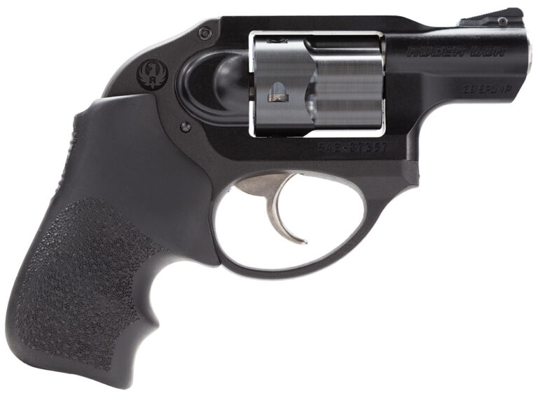 Ruger 5401 LCR  Small Frame 38 Special +P 5rd 1.87" Matte Black Steel Barrel, Black PVD Cylinder ,Matte Black Aluminum Frame, Hogue Tamer Monogrip Grip, Concealed Hammer
