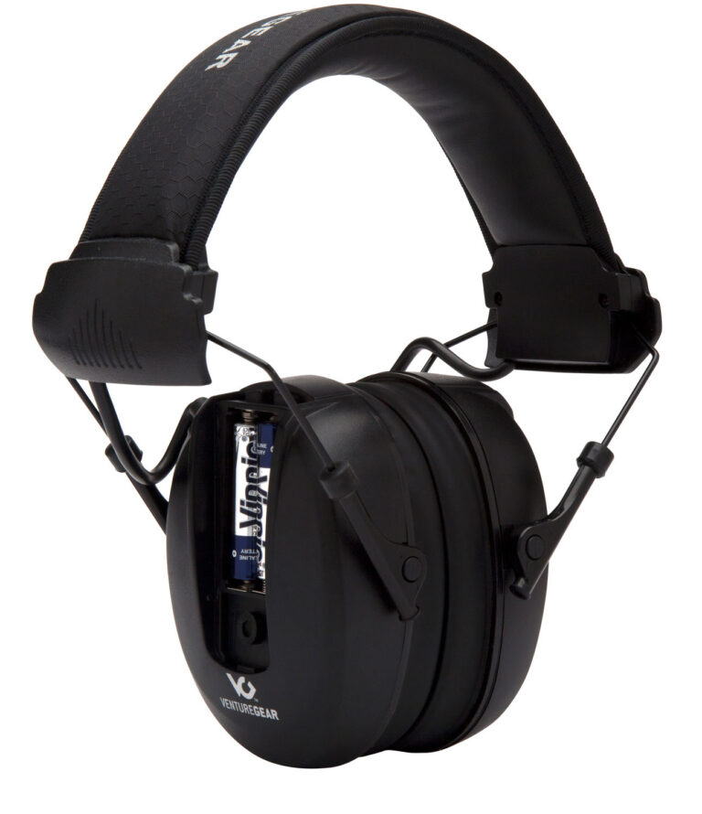 Pyramex VGPME10 Venture Gear Clandestine Electronic Muff 24 dB Over the Head Black Adult 1 Pair