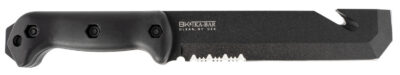 Ka-Bar BK3 Becker Tac Tool 7″ Fixed Chisel w/Wire Cutter Part Serrated Black 1095 Cro-Van Blade, Black Ultramid Handle, Includes Sheath
