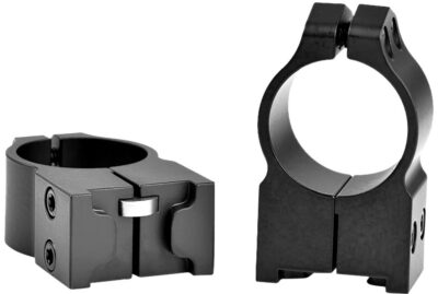 Warne 2R7M Maxima  Matte Black Steel 1″ Tube High,  Fits Ruger M77/Hawkeye/Super Redhawk